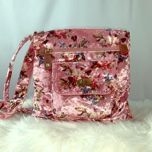 Spring Flowers Velvet Purse